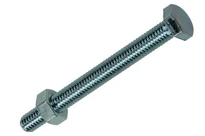 1017610 - TAPBOUT + MOER STAAL VERZINKT 7 ST M6 X 60 MM