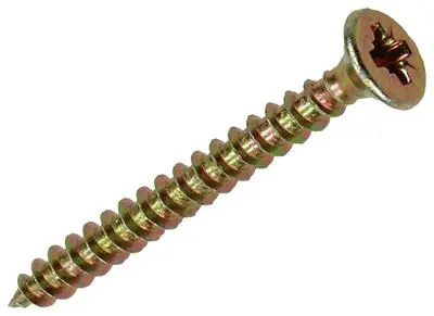1017966 - SPAANPLAATSCHROEF VZ KOP GEELVERZ. 65ST 3,5 X 35 MM
