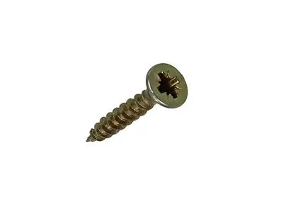 1017963 - SPAANPLAATSCHROEF VZ KOP GEELVERZ 100ST 3,5 X 20 MM