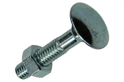1017568 - HOUTBOUT + MOER STAAL VERZINKT8 ST M6 X 30 MM