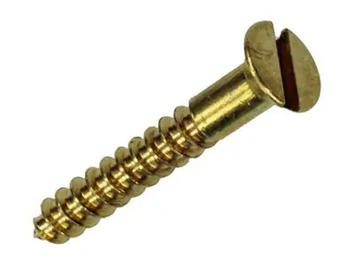 1019648 - HOUTSCHROEF VERZONKEN KOP MESSING 12ST 3,0 X 20 MM