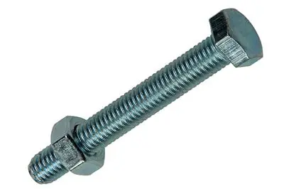 1017617 - TAPBOUT + MOER STAAL VERZINKT 4 ST M8 X 60 MM