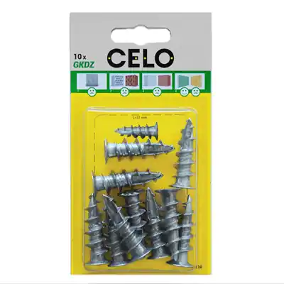 1067285 - BLISTER PLASTERBOARD PLUG GKDZWITH SCREW 10 PCS.