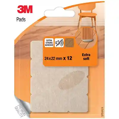 1070242 - SCOTCH® EXTRA ZACHTE VILTEN STOKJES BEIGE, 24 MM X 22 MM,