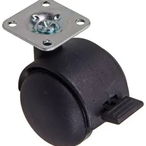 1058960 - ZWENKWIEL MET ENKELE WIELREM VORK PP, MET PLAAT 50 MM