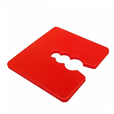 1069758 - AFSTANDSPLAAT DP 3 MM 50 PCS. ROOD