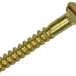 1019649 - HOUTSCHROEF VERZONKEN KOP MESSING 11ST 3,0 X 25 MM