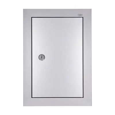 1070139 - BRIEVENKASTDEUR ALU NATUUR 200X300MM
