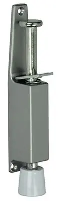 1019207 - 1 DEURSTOP ZILVERKLEURIG H=180MM