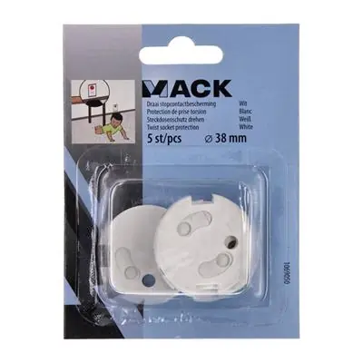 1069050 - DRAAI STOPCONTACTBESCHERMING WIT Ø 38 MM 5 ST/PCS