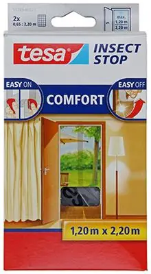 1050466 - PREMIUM VLIEGENHOR DEUREN ZWART 2X 0,65M x 2,2M