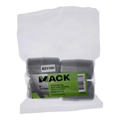 1069042 - DEURSTOP RUBBER GRIJS 30 X 25 MM 8 ST/PCS