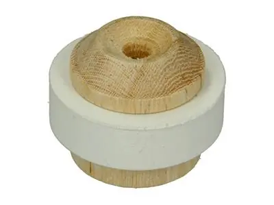 1047644 - DEURSTOP MET RUBBER HOUT Ø 35 MM 1 ST/PC