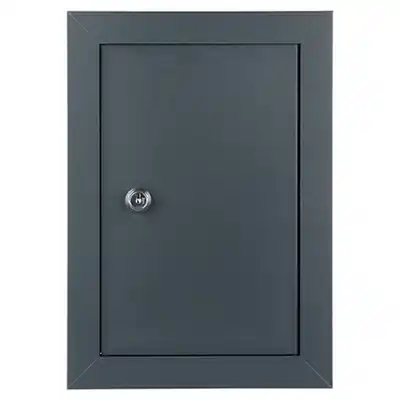 1070142 - BRIEVENKASTDEUR ALU TEX 7016 200X300MM