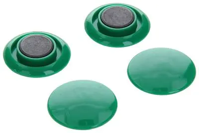 1017870 - BORDMAGNEET KUNSTSTOF GROEN 4 ST 30 MM