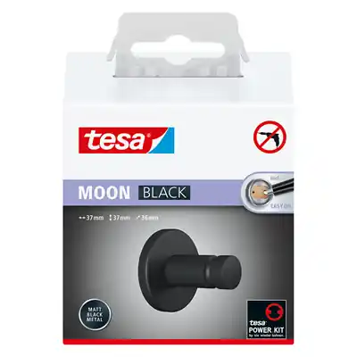 1072282 - MOON BLACK HANDDOEKHAAK ZWART