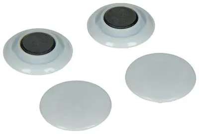 1017872 - BORDMAGNEET KUNSTSTOF WIT 4 ST30 MM