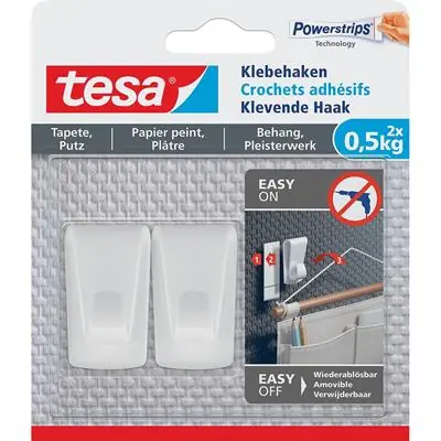 1063382 - TESA® KLEVENDE HAAK BEHANG EN PLEISTERWERK 0,5 KG