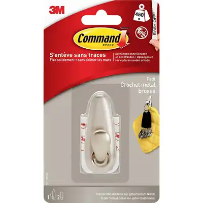 1069947 - COMMAND™ SMALL FOREVER CLASSICNICKEL METAL HOOK FC11-BN