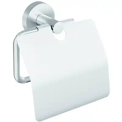 1073542 - TESA MOON TOILETROLHOUDER MET DEKSEL STAINLESS STEEL