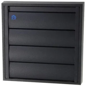 1057984 - DAMPKAPROOSTER 433 (173X173) RAL 9005 ZWART