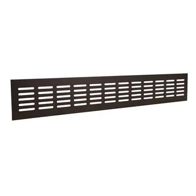 1059707 - VENTILATIESTRIP 381/80 (500MM)RAL 9005 STRUCTUUR ZWART