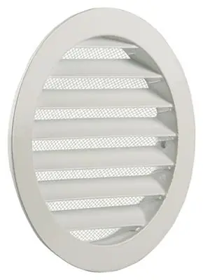 1006262 - RONDE ROOSTER INBOUW 434/R ALURAL 9010 RENSON Ø 125