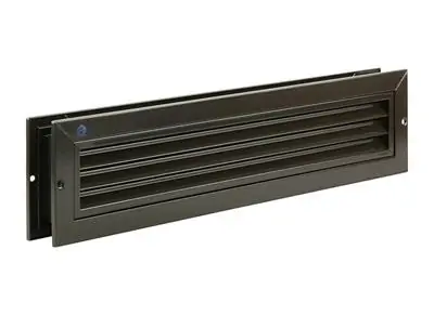 1006216 - DEURROOSTER 461 ALU RAL 8019 RENSON 425X76MM
