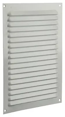 1015072 - SCHOEPENROOSTER PLAT ALU WIT 200X250MM