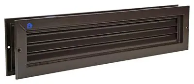 1006608 - DEURROOSTER. 461 RAL 8019 425X76MM