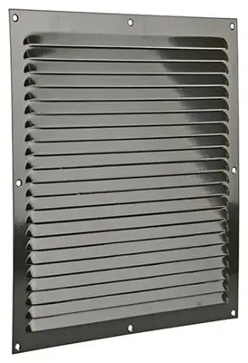 1006314 - SCHOEPENROOSTER VLAK ALU RAL 8019 300X300MM