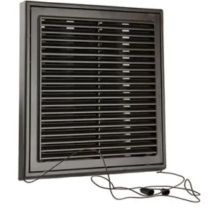 1006371 - REGELBARE ROOSTER OPB. 732 PVCRAL 8019 RENSON 250X250MM