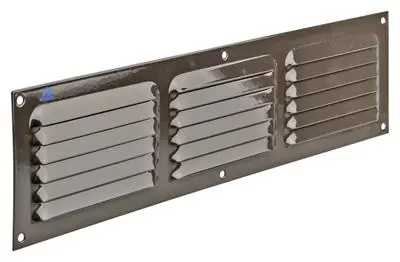 1006317 - SCHOEPENROOSTER VLAK ALU RAL 8019 400X100MM