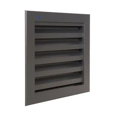1062410 - VRAC INBOUW MUURROOSTER ALU 411 (200X200) STRUCTUUR 7016
