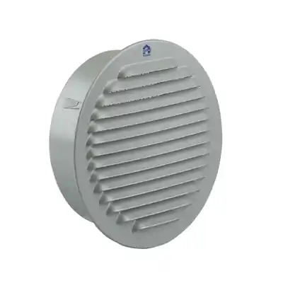 1078694 - MUURROOSTERINBOUW 435R RENSON DIA 190 MM RAL 9006