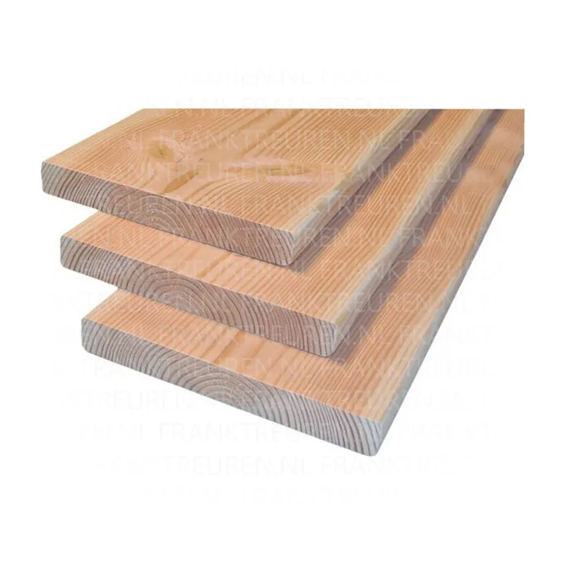 18x145mm Douglas C18 geschaafd (netto 18x143mm) KD 18% 4 ronde hoeken gedroogd***PEFC