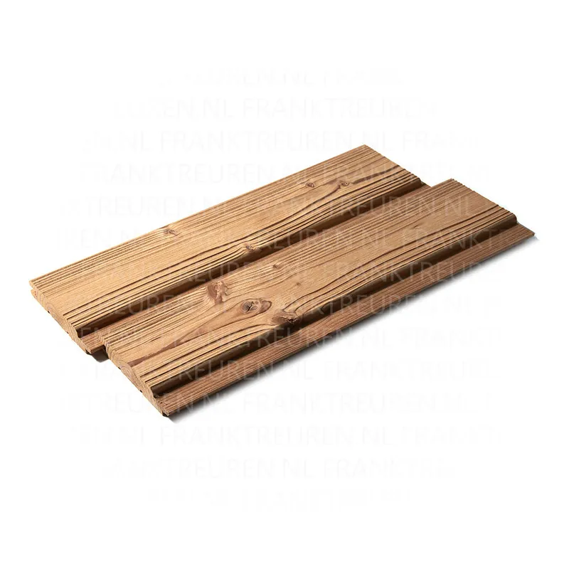 *15x80mm vuren C thermowood channelsiding STP geborsteld naturel *FSC