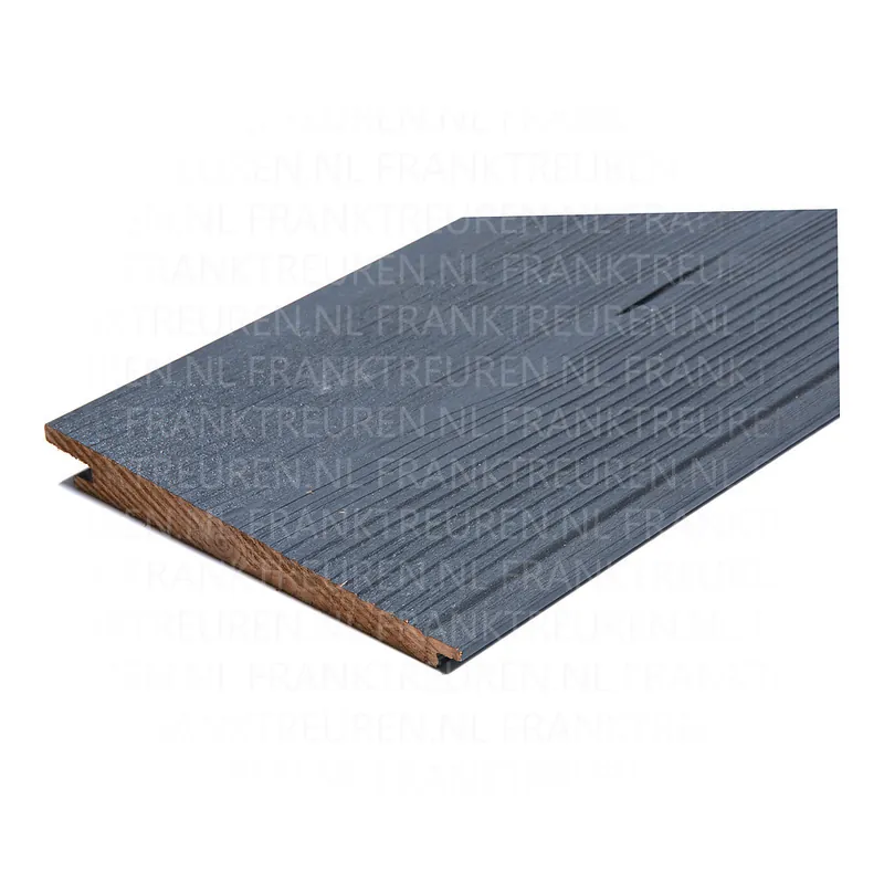 *21-10x165mm vurenC thermowood zweeds rabat geborsteld zwart RAL 9005 C11 ***PEFC