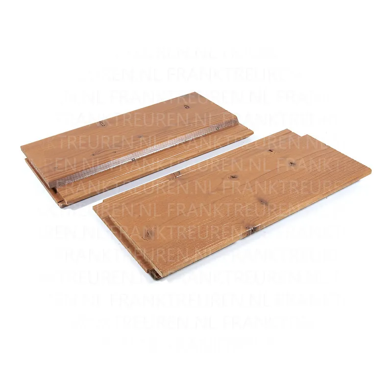 *19x124mm vuren C thermowood channelsiding C26 geborsteld end-match waverockbrown***PEFC