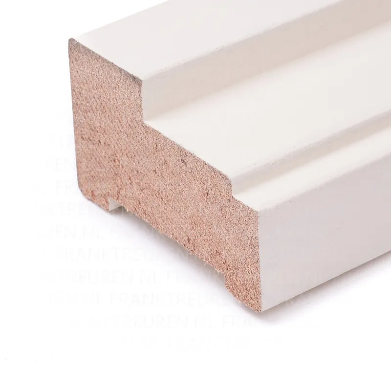 Kozijnhout zijstijl A geprof. meranti 60 mu gegrond 66x110mm (gevingerlast)