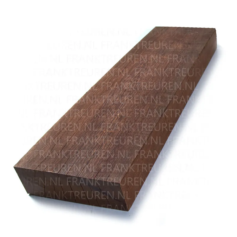 50x100mm Angelim Vermelho hardhout geraakt (netto 48x98mm) *FSC