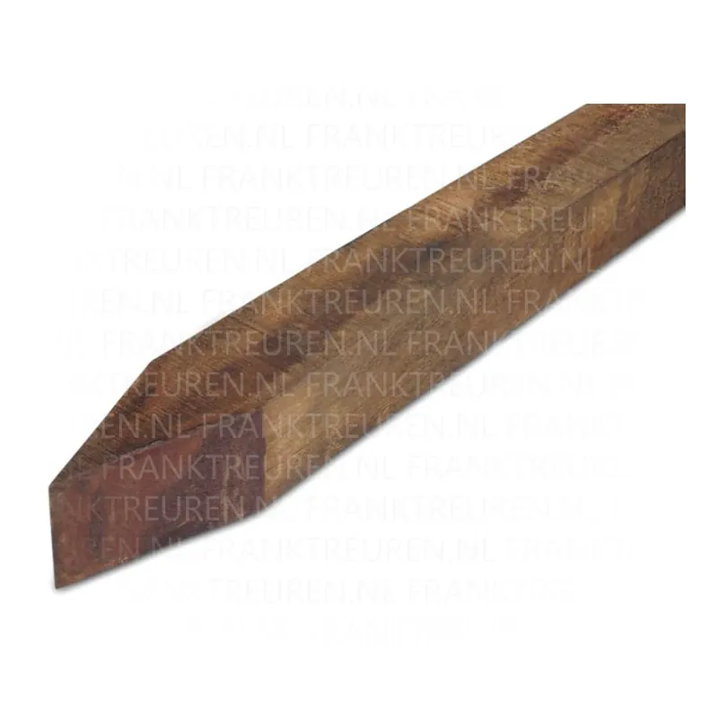 *60x60mm Azobe hardhout fijnbezaagd gepunt 250cm