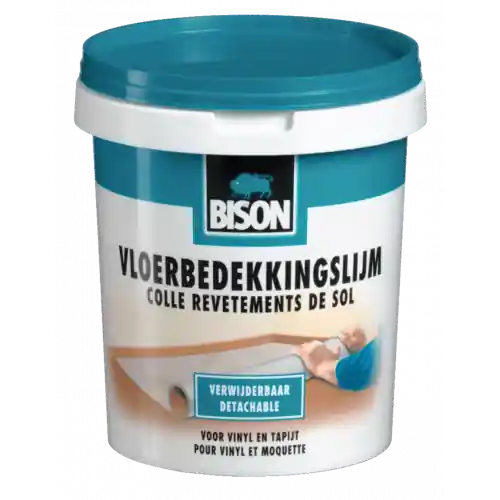 BISON VLOERBEDEKKINGSLIJM VERWIJDERBAAR EMMER 2.5 KG NL/FR