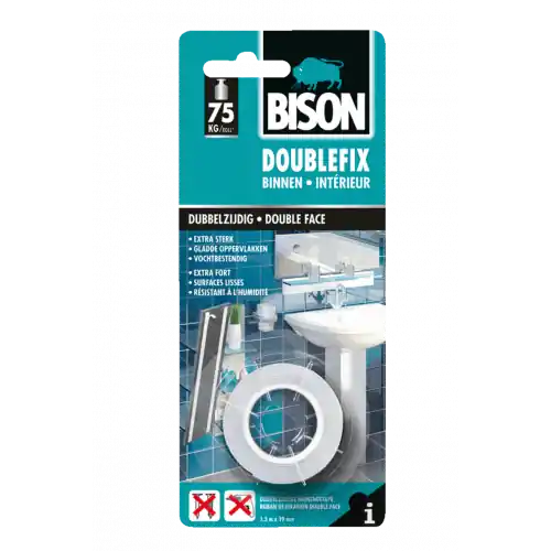BISON DOUBLEFIX BINNEN BLISTER 1.5 M NL/FR