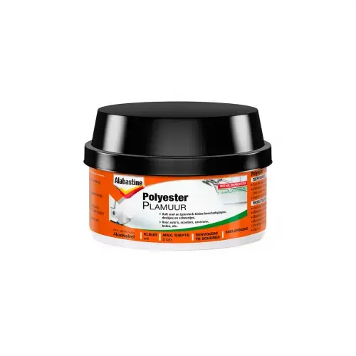 AB POLYESTERPLAMUUR WIT 400GR