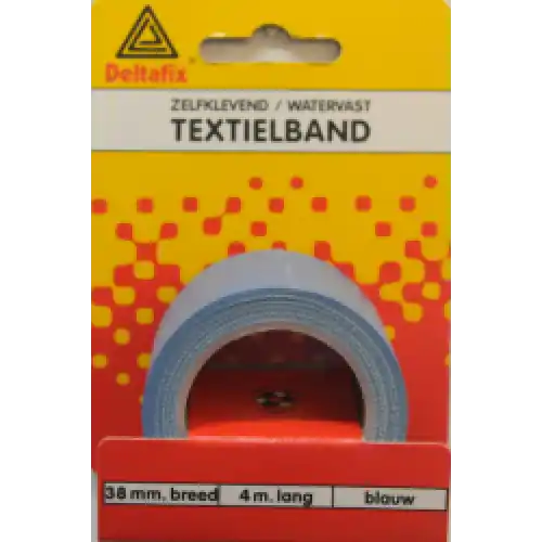 DUCTTAPE ZELFKLEVEND TEXTIELBAND HQ+ BLAUW 4 M X 38 MM