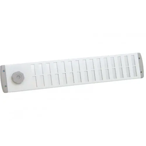 ALU SCHUIFROOSTER BOLD LINE 500X90MM WIT