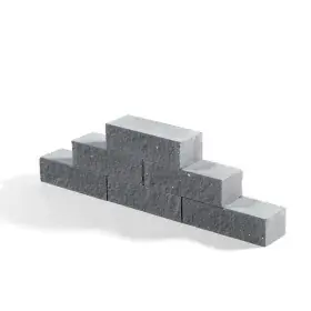 Kalkzandsteen waalformaat breuk 214x102x54mm antraciet strek