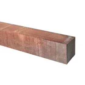 HV Hardhouten Paal 6x6x95 cm fijnbezaagd