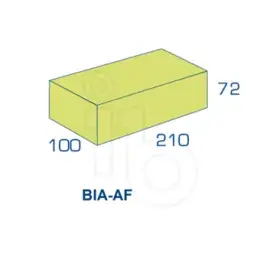 BIA Grindbetonsteen vuilwerk amstelformaat 210x100x72 mm grijs